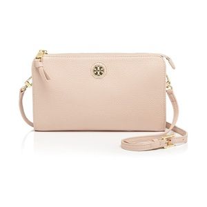 Authentic Tory Burch Nude Robinson Cross Body